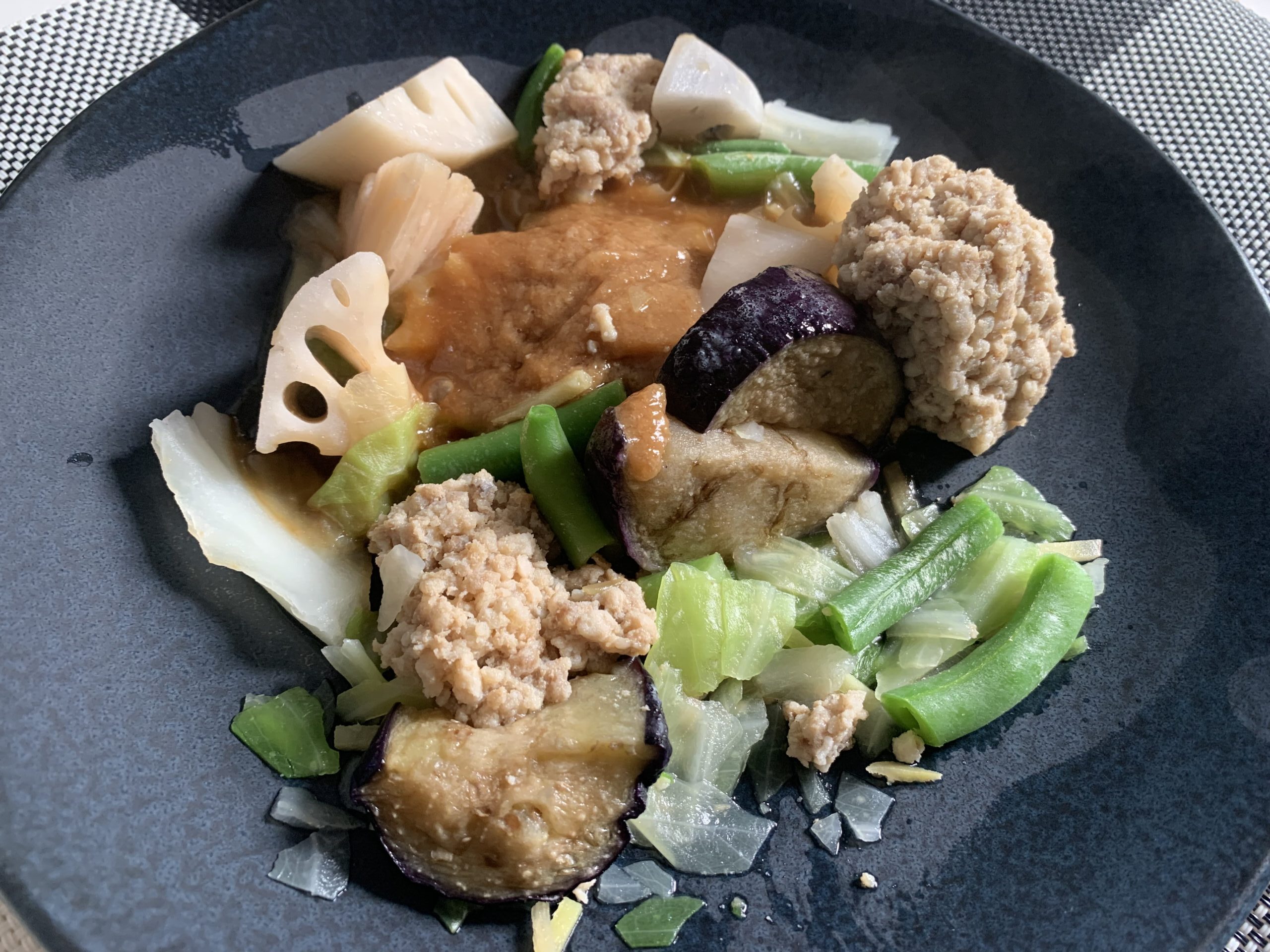 甘辛そぼろ炒めレンジ後