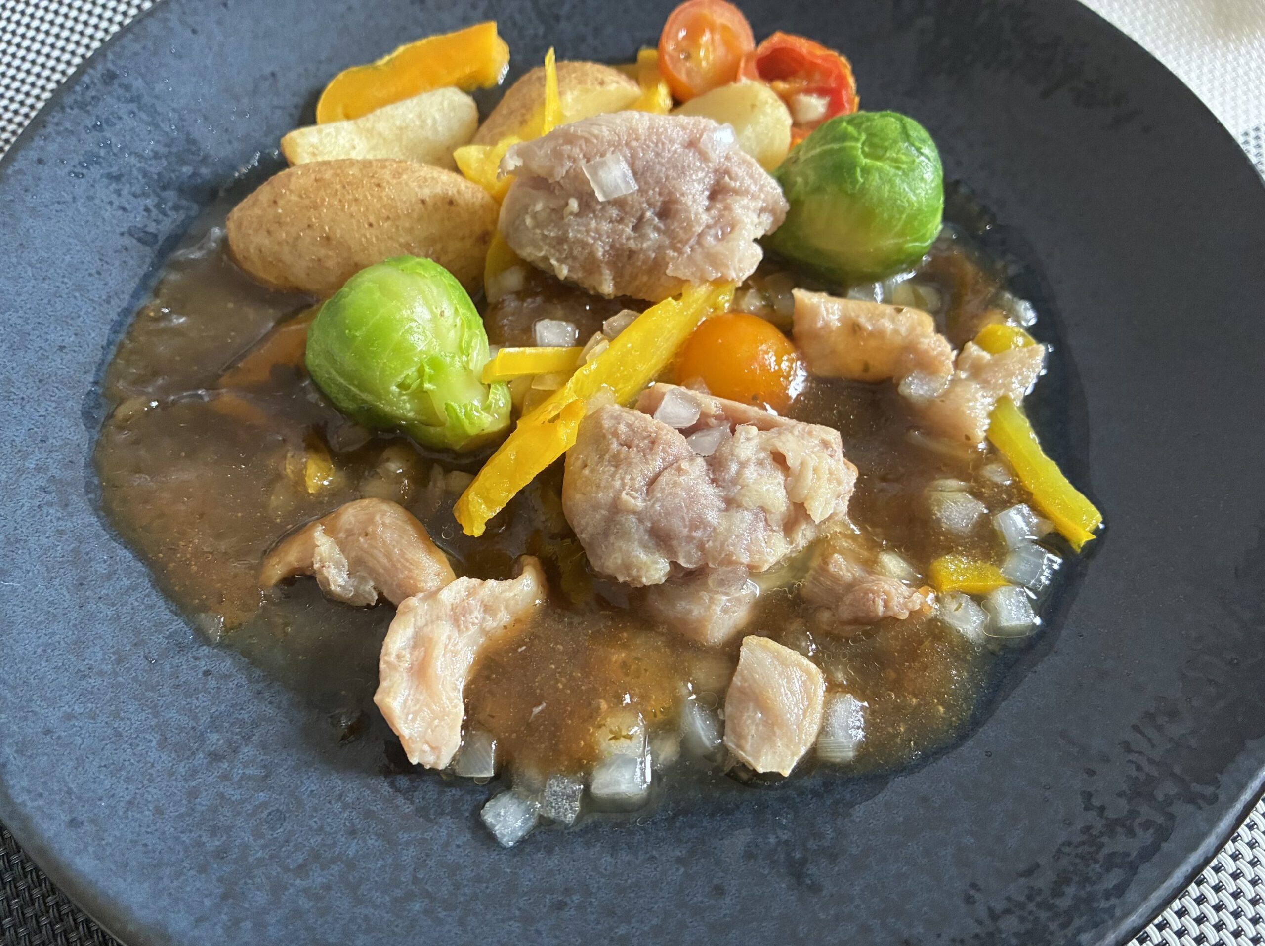 調理後の香味野菜チキンソテー