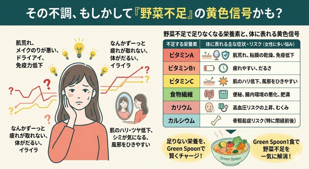 野菜不足の栄養素