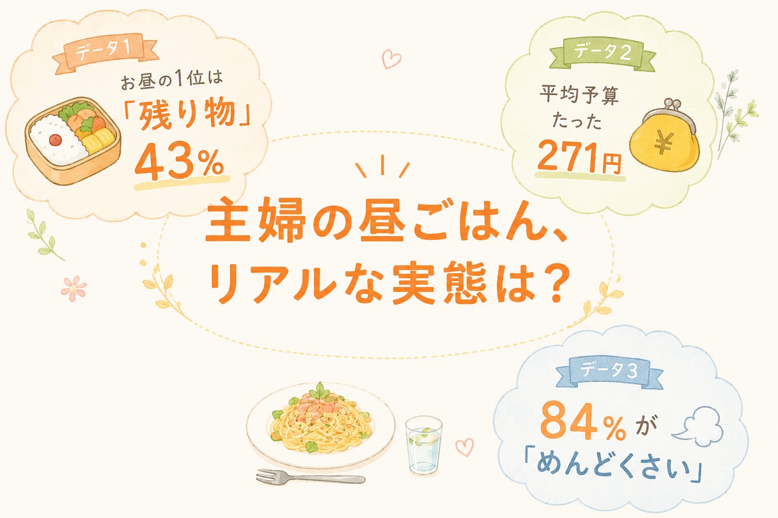 主婦のランチ実態データ