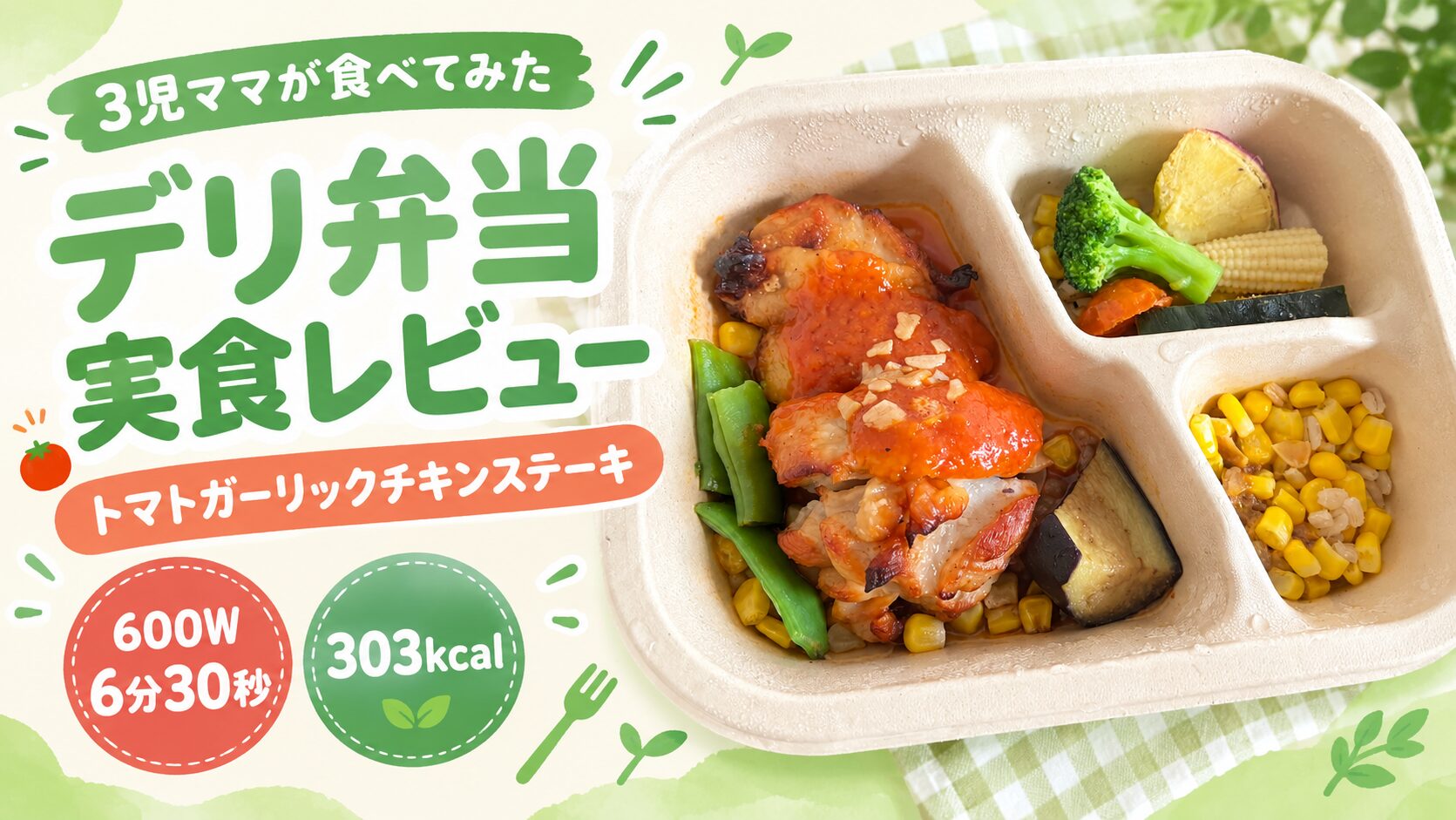 グリーンスプーンのデリ弁当「トマトガーリックチキンステーキ」実食レビュー