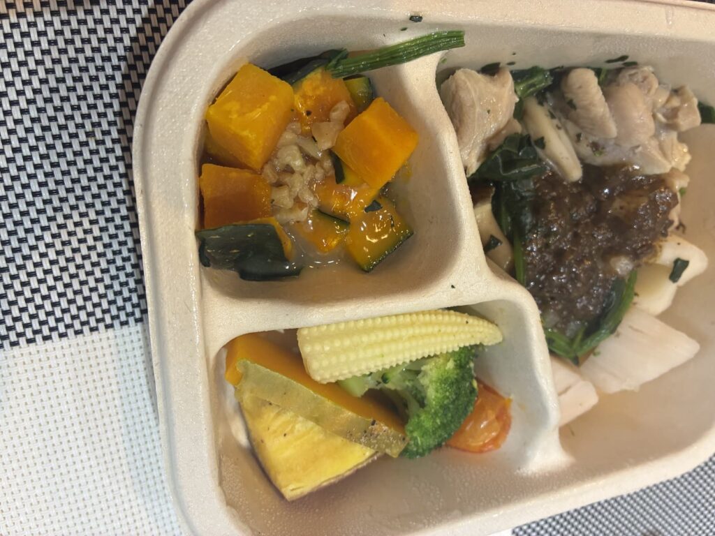 かぼちゃスイートサラダと温野菜サラダ
